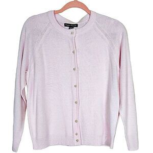 VINTAGE DESIGNERS ORIGINALS LUXELON BABY PINK CARDIGAN Size PM